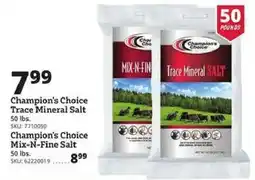 Rural King Champion's Choice Trace Mineral Salt offer