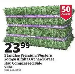 Rural King Standlee Premium Western Forage Alfalfa Orchard Grass Hay Compressed Bale offer
