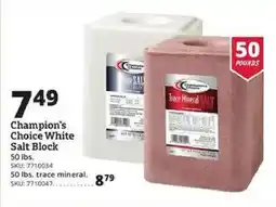 Rural King Champion's Choice White Salt Block offer
