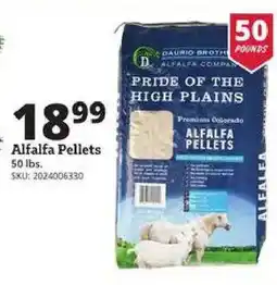 Rural King Daurio Brothers Alfalfa Pellets offer