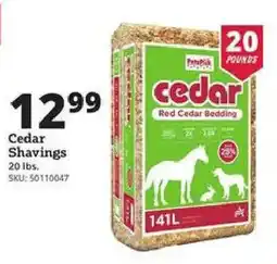 Rural King PetPik cedar red cedar bedding offer