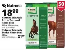 Rural King Nutrena triumph active textured horse feed offer