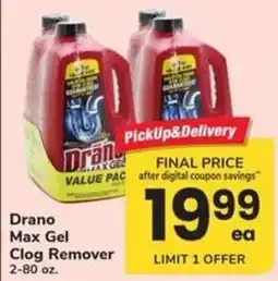 ACME Drano Max Gel Clog Remover offer
