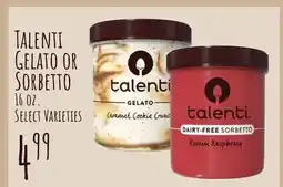 Jewel-Osco TALENTI GELATO OR SORBETTO offer