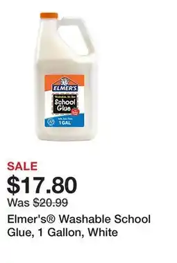 Office Depot Elmer's Washable School Glue, 1 Gallon, White offer
