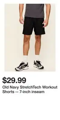 Old Navy Old Navy StretchTech Workout Shorts -- 7-inch inseam offer