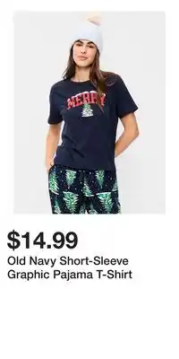 Old Navy Old Navy Short-Sleeve Graphic Pajama T-Shirt offer