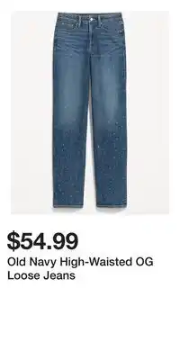 Old Navy Old Navy High-Waisted OG Loose Jeans offer