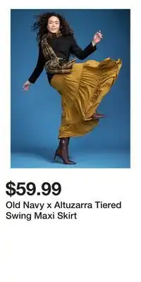 Old Navy Old Navy x Altuzarra Tiered Swing Maxi Skirt offer