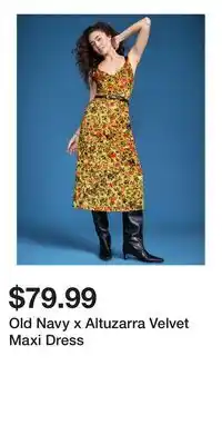 Old Navy Old Navy x Altuzarra Velvet Maxi Dress offer