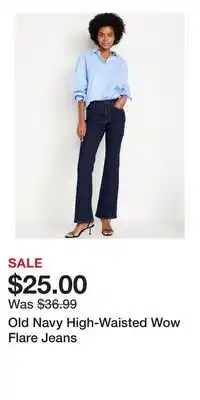 Old Navy Old Navy High-Waisted Wow Flare Jeans offer