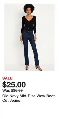 Old Navy Old Navy Mid-Rise Wow Boot-Cut Jeans offer