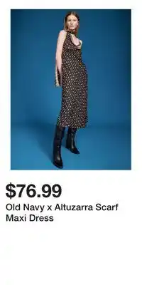 Old Navy Old Navy x Altuzarra Scarf Maxi Dress offer