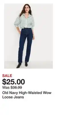 Old Navy Old Navy High-Waisted Wow Loose Jeans offer
