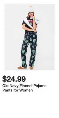 Old Navy Old Navy Flannel Pajama Pants for Women offer