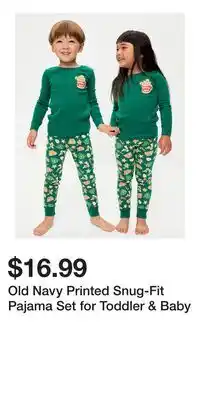 Old Navy Old Navy Printed Snug-Fit Pajama Set for Toddler & Baby offer