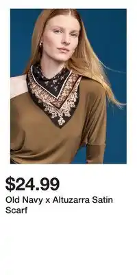 Old Navy Old Navy x Altuzarra Satin Scarf offer