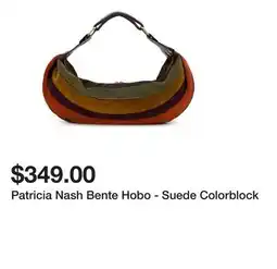 Belk Patricia Nash Bente Hobo - Suede Colorblock offer