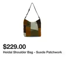Belk Heidal Shoulder Bag - Suede Patchwork offer
