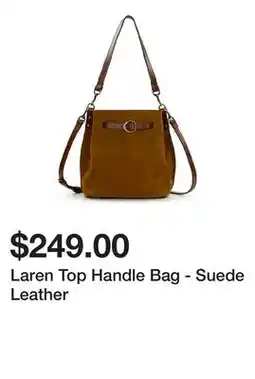 Belk Laren Top Handle Bag - Suede Leather offer