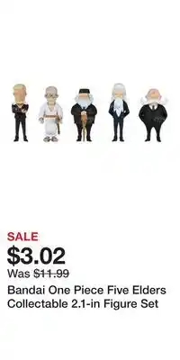 Game Stop Bandai One Piece Five Elders Collectable 2.1-in Figure Set offer