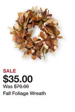 Belk Fall Foliage Wreath offer
