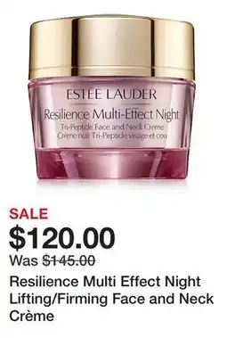 Belk Resilience Multi Effect Night Lifting/Firming Face and Neck Crème offer