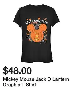 Belk Mickey Mouse Jack O Lantern Graphic T-Shirt offer