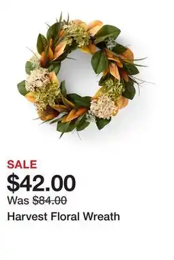 Belk Harvest Floral Wreath offer