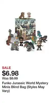 Game Stop Funko Jurassic World Mystery Minis Blind Bag (Styles May Vary) offer