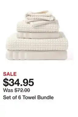 Belk Set of 6 Towel Bundle offer