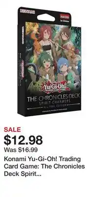 Game Stop Konami Yu-Gi-Oh! Trading Card Game: The Chronicles Deck Spirit Charmers (All-Foil Edition) offer