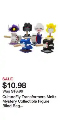 Game Stop CultureFly Transformers Meltz Mystery Collectible Figure Blind Bag (Styles May Vary) offer