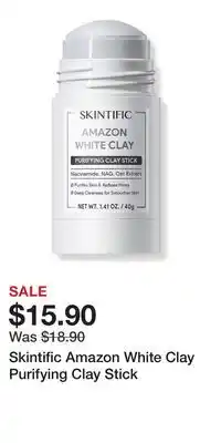 Ulta Beauty Skintific Amazon White Clay Purifying Clay Stick offer