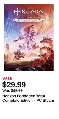Game Stop Horizon Forbidden West Complete Edition - PC Steam offer