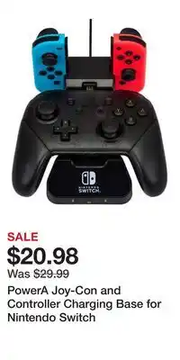 Game Stop PowerA Joy-Con and Controller Charging Base for Nintendo Switch offer