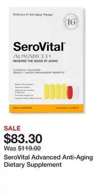 Ulta Beauty SeroVital Advanced Anti-Aging Dietary Supplement offer