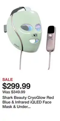 Ulta Beauty Shark Beauty CryoGlow Red Blue & Infrared iQLED Face Mask & Under Eye Cooling offer