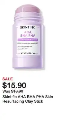 Ulta Beauty Skintific AHA BHA PHA Skin Resurfacing Clay Stick offer