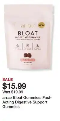 Ulta Beauty arrae Bloat Gummies: Fast-Acting Digestive Support Gummies offer