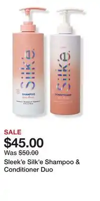 Ulta Beauty Sleek'e Silk'e Shampoo & Conditioner Duo offer