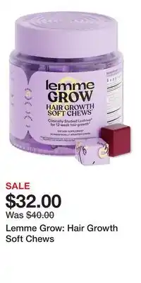 Ulta Beauty Lemme Grow: Hair Growth Soft Chews offer