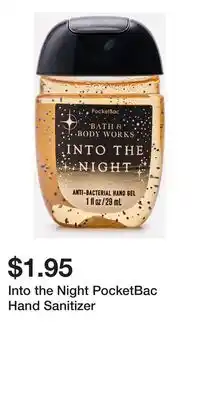 Bath & Body Works Into the Night PocketBac Hand Sanitizer offer