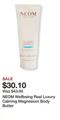 Ulta Beauty NEOM Wellbeing Real Luxury Calming Magnesium Body Butter offer