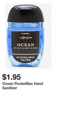 Bath & Body Works Ocean PocketBac Hand Sanitizer offer