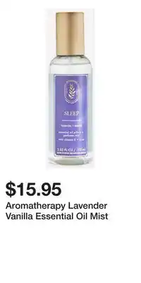 Bath & Body Works Aromatherapy Lavender Vanilla Essential Oil Mist offer