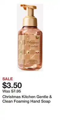 Bath & Body Works Christmas Kitchen Gentle & Clean Foaming Hand Soap offer