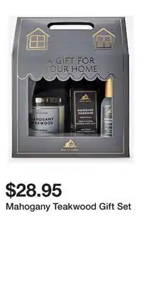 Bath & Body Works Mahogany Teakwood Gift Set offer
