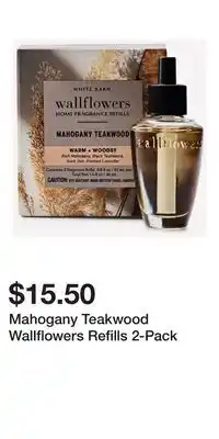 Bath & Body Works Mahogany Teakwood Wallflowers Refills 2-Pack offer