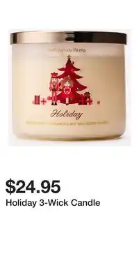 Bath & Body Works Holiday 3-Wick Candle offer